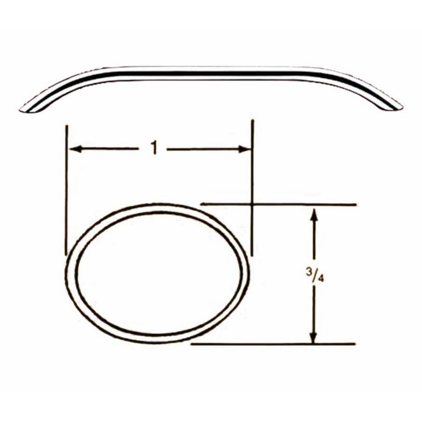 OVAL TUBING GRAB RAILS