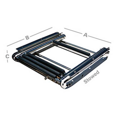 4-STEP UNDER-MOUNT TELESCOPING STAINLESS STEEL LADDER