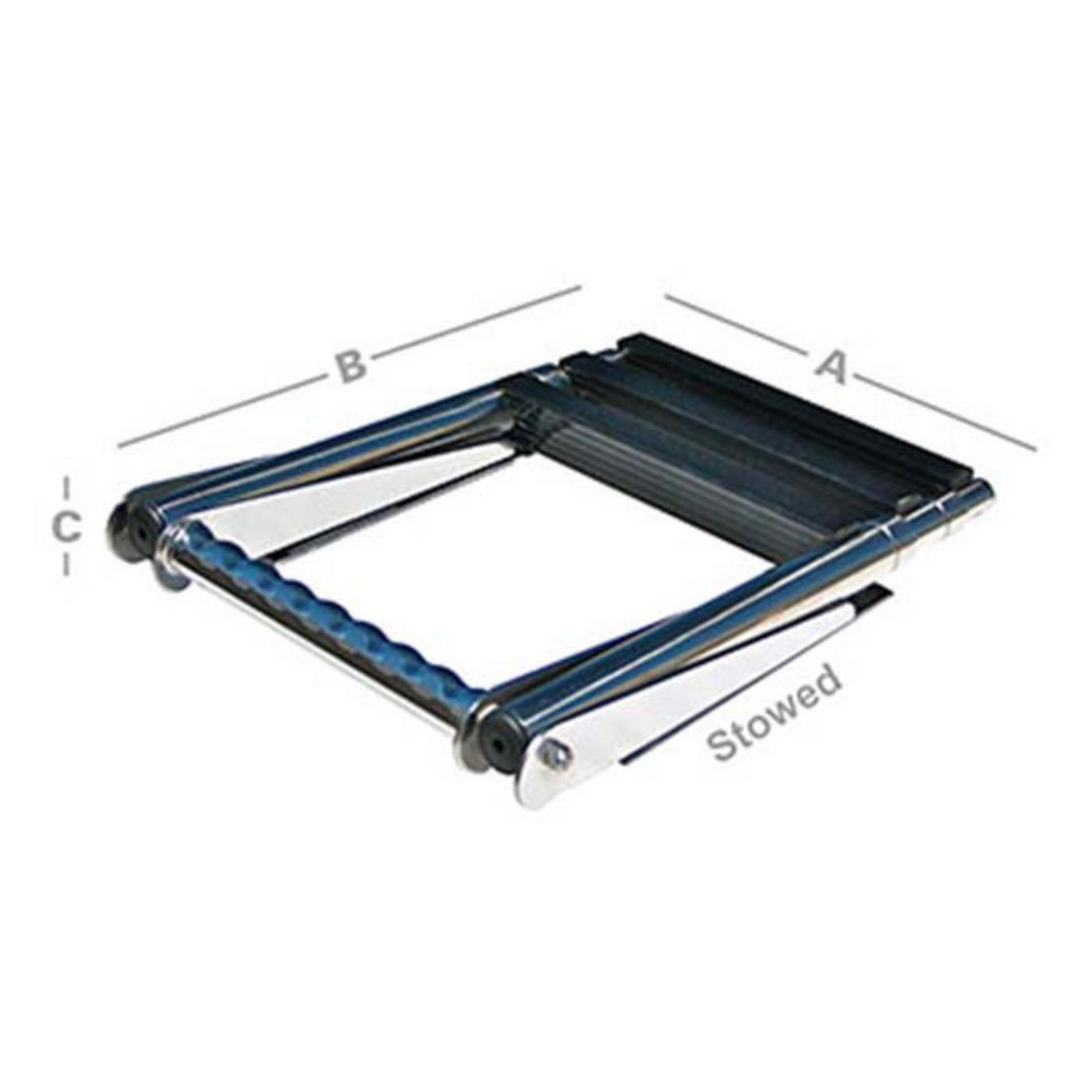 SLIDING 3-STEP TOP POCKET-MOUNT TELESCOPING LADDER